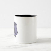 Triquetra Trinity Cauldron Zweifarbige Tasse (Mittel)