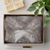 Triquetra Trinity Knot Sepia Imitats Metallic Tin Seidenpapier (Geschenk)