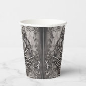 Triquetra Trinity Knot Silvery Pewter Imitate Meta Pappbecher (Rechts)