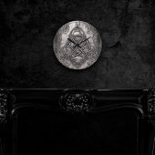 Triquetra Trinity Knot Silvery Pewter Imitate Meta Runde Wanduhr