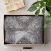 Triquetra Trinity Knot Silvery Pewter Imitate Meta Seidenpapier (Geschenk)