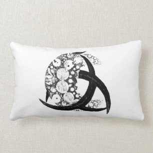 * TRIQUETRA UND CRESCENT MON * LENDENKISSEN