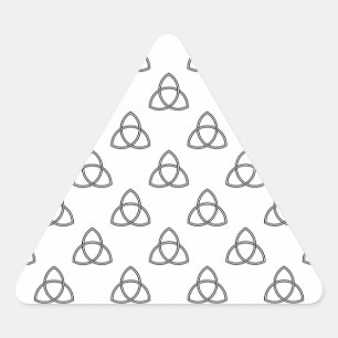 Triquetra Vesica Symbol Dreieckiger Aufkleber