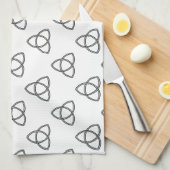 Triquetra Vesica Symbol Küchentuch (Viertel Falte)