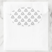 Triquetra Vesica Symbol Ovaler Aufkleber (Tasche)