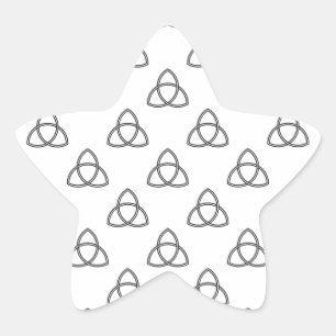 Triquetra Vesica Symbol Stern-Aufkleber