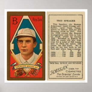 Tris Lautsprecher-Red- Soxbaseball 1911 Poster