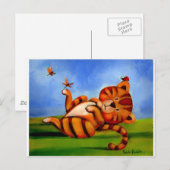 Trish Biddle Childrens Kitty 2 von 3 Postkarte (Vorne/Hinten)