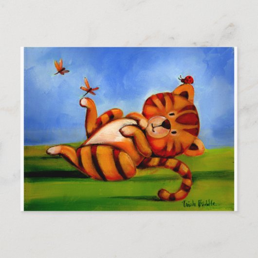 Trish Biddle Childrens Kitty 2 von 3 Postkarte (Vorderseite)
