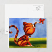 Trish Biddle Childrens Kitty 3 von 3 Postkarte (Vorne/Hinten)