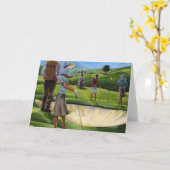 Trish Biddle - Damen-Golf Karte (Gelbe Blume)