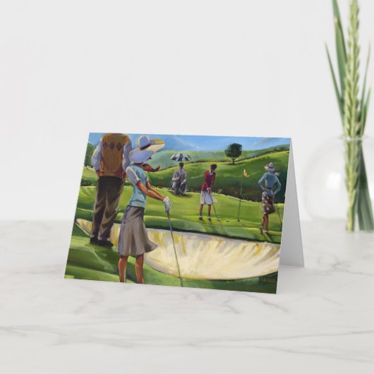 Trish Biddle - Damen-Golf Karte (Vorderseite)
