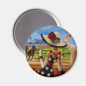 Trish Biddle Erste Kurve Magnet (Vorderseite/Rückseite)