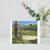 Trish Biddle - Ladys Golf Postkarte (Stehend Vorderseite)