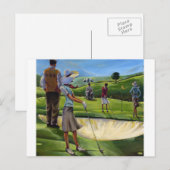 Trish Biddle - Ladys Golf Postkarte (Vorne/Hinten)