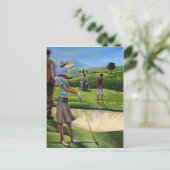 Trish Biddle - Ladys Golf Postkarte (Stehend Vorderseite)
