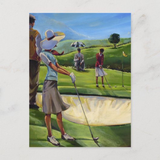 Trish Biddle - Ladys Golf Postkarte (Vorderseite)