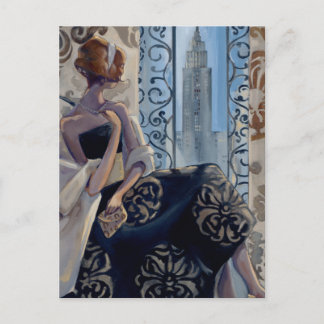 Trish Biddle New York Black Dress Postkarte