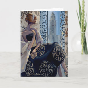 Trish Biddle New York Schwarz-Kleid Karte
