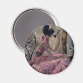 Trish Biddle Powder Pink Vanity Magnet (Vorderseite/Rückseite)