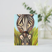 Trish Biddle Safari Zebra Postkarte (Stehend Vorderseite)