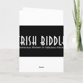 Trish Biddle - Tennis auf dem Riviera Karte (Rückseite)