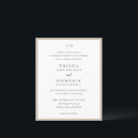 Trisha Earthy Neutral Budget Einladung zur Hochzei<br><div class="desc">Moderne Hochzeitseinladungen mit einem sauberen Design mit Serif- und Script-Schriftart.</div>