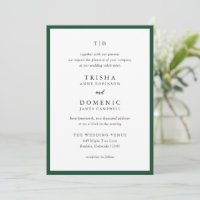 Trisha Emerald Green Modern Wedding