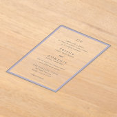 Trisha Lilac Modern Wedding Acryleinladungen (Ablage )