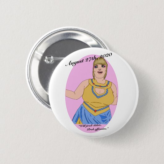 Trisha Paytas King Tut Button (Vorne & Hinten)