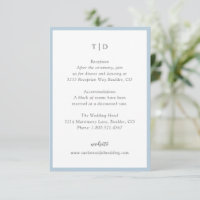Trisha Powder Blue Modern Wedding