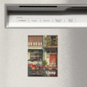 Trishaw Penang Malaysia Heritage Townhouse Travel Magnet (In Situ (Geschirrspüler))