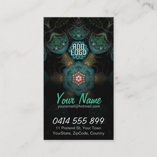 TriSheelz Fraktal Business Card Visitenkarte (Vorderseite)