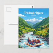 Trishuli Fluss Nepal Postkarte (Vorne/Hinten)