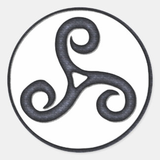 Triskel Runder Aufkleber
