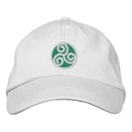 Triskele Celtic Spiral Bestickte Kappe