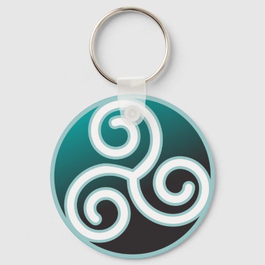 Triskele Celtic Spiral Schlüsselanhänger (Vorderseite)