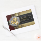 Triskele Dekoratives Buchzeichen Rechteckiger Aufkleber (Umschlag)