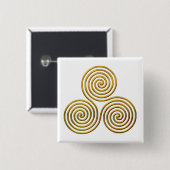 Triskele-gold Button (Vorne & Hinten)