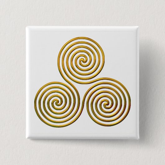 Triskele-gold Button (Vorderseite)