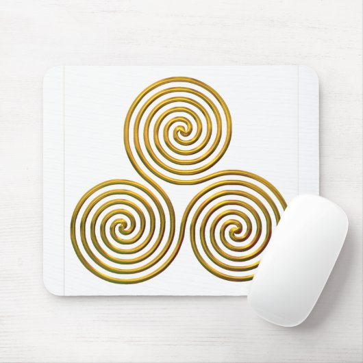 Triskele-gold Mousepad (Mit Mouse)
