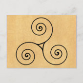 Triskele Postkarte (Vorderseite)