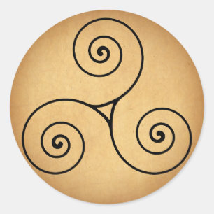 Triskele Runder Aufkleber