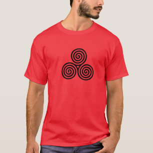 Triskele Symbol, Heide, für, Celtic, Erde, Meer, T-Shirt