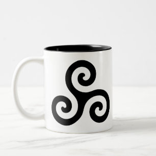 Triskele Symbol Zweifarbige Tasse