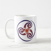 Triskele, Triple Spiral, Triskelion Symbol Celtic Kaffeetasse (Links)