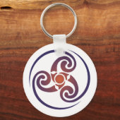 Triskele, Triple Spiral, Triskelion Symbol Celtic Schlüsselanhänger (Vorderseite)