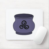 Triskele Triskelion Triple Spiral Cauldron Mousepad (Mit Mouse)