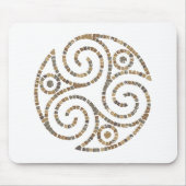Triskelion Celtic - Dreier-Spiralsymbol - Mosaik Mousepad (Vorne)