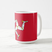 Triskelion Isle of man flagge Kaffeetasse (VorderseiteRechts)